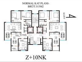 İmar Çapı Alınmış 2530m2 İnşaat Alanlı Konut Parseli