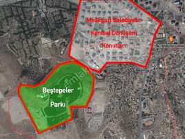 İmar Çapı Alınmış 2530m2 İnşaat Alanlı Konut Parseli