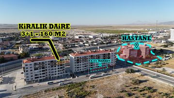 Karapınar Emlak'tan Hastane Yanında Kiralık Arakat 3+1 Daire