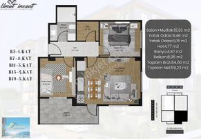 Ergene Ulaşta 2+1 Lüx Daire