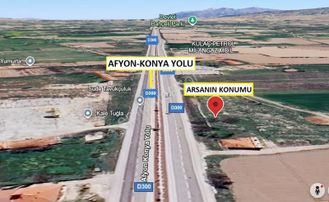 Afyon-konya Yolu Üzeri Hızlı Gelişen Bölge-hisseli Köşe Arsa
