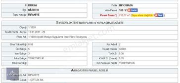 İrfaniye'de 715 M'2 Satılık İmarlı Arsa