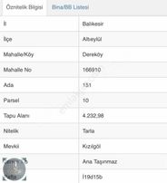 Acil Satılık Edremit Körfez Yolunda Satılık Tarla