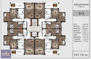 Lansman Özel Balkan Zen Projesinde 3+1 Daireler