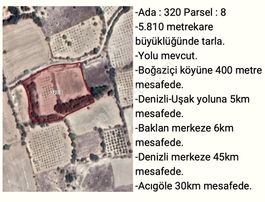 Denizli/baklan/boğaziçide Satılık Arazi,yol,su,elektrik Mevcut!