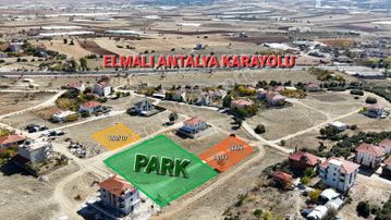 Elmalı Gökpınar'da Özkuravm Arkası 5 Kata İmarlı Köşe Parsel