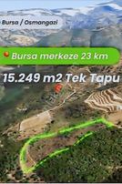 Bursa Osmangazi Uluçam'da Yola Cephe 15.249 M2 Satılıktır