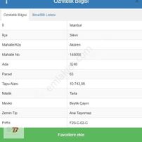 Silivri Akören De Yerleşim Yerinde Satılık Hisseli Yer