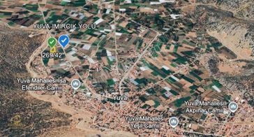 Elmalı Yuva Mahallesinde Sera Ve Çiftlik Yapımına Uygun Tarla