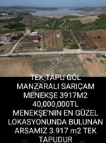Tek Tapu Göl Manzaralı Sarıçam Menekşe 3686m2 M2si 11,000tl Diğer Arsalar