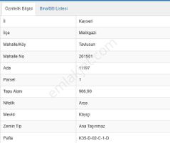 Wave Gayrimenkul | Tavlusun Mah.| 907 M2 | Satılık Ev'li Arsa...