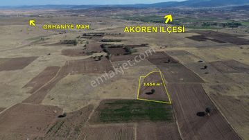 Konya / Akören / Tülce De 3.654 M² Müstakil Tarla