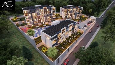 7/24 Guvenlık-acık/kapalı Havuz-otopark-hamam-sauna-yerden Isıtma-yeni-lüx-fırsat Daireler