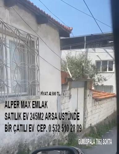 Gümüşpala 7062 Sok. Ta Konple Tek Katlı Çatılı Müstakil Ev 240 M2- Gümüşpala 7062 Sok. Ta Konple Tek Katlı Çatılı Müstakil Ev 240 M2-
