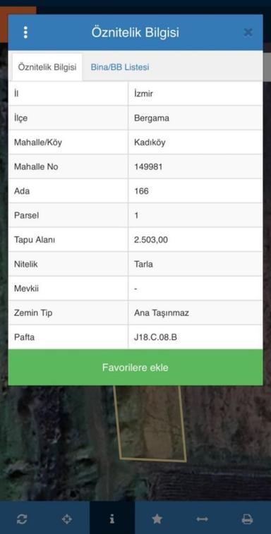Bergama Kadıköy Mah Yola Sıfır Baraj Suyu Olan Satılık Tarla