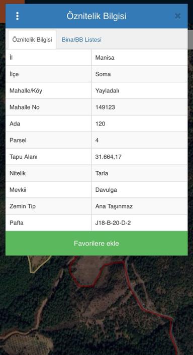 Manisa Soma Yayladalı'nda Satılık Tarla