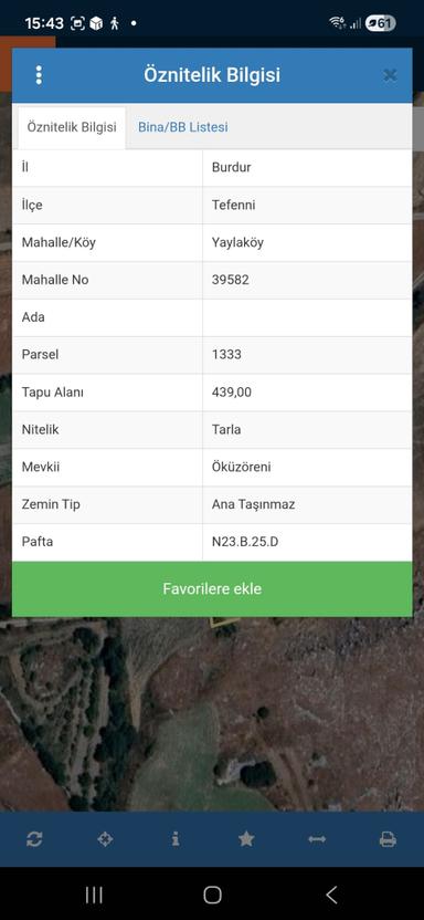 Tefenni Yaylaköy'de 439 M² Tarım Alanı İmarlı Satılık Arsa - Takas İmkanlı Fırsat!