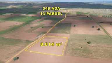Konya / Akören De 8.814 M² Tarıma Ve Hayvancılığa Uygun Tarla