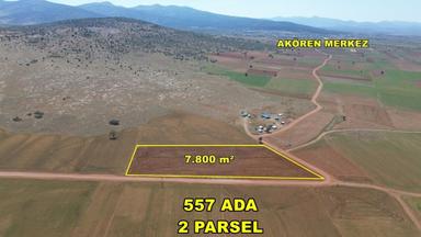 Konya / Akören / Hacılar 7.800 M² Tarıma Ve Hayvancılığa Uygun Tarla