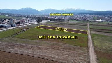 Konya / Akören / Tülce Mahallesinde 1.823 M² Müstakil Tarla