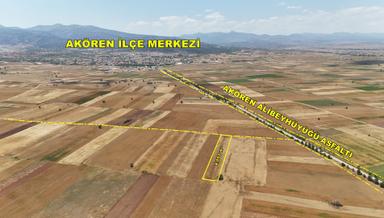 Konya / Akören / Hacılar Mahallesinde 4.091 M² Müstakil Tapulu Tarla