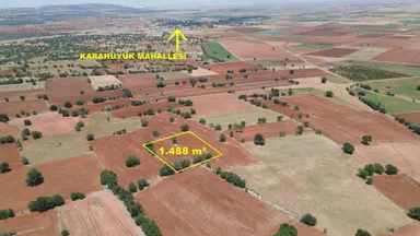 Konya / Akören / Karahüyük Mahallesinde 1.488 M² Müstakil Tapulu Tarla