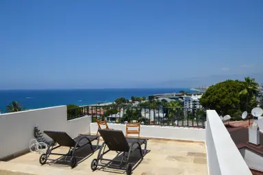 Alanya Kargıcak 2+1 100m2 Full Deniz Manzaralı Satılık Villa !!!