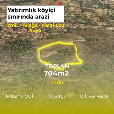 İzmir Aliağa Da Yatırımlık Köyiçi Sınırında Arazi İzmir Aliağa Da Yatırımlık Köyiçi Sınırında Arazi