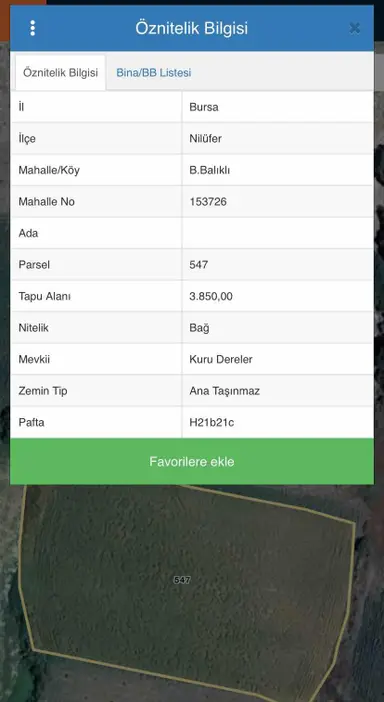 Bursa Nilüfer Büyükbalıklı 3.850 M2 Yatırımlık Satılık Tarla Bursa Nilüfer Büyükbalıklı 3.850 M2 Yatırımlık Satılık Tarla