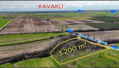 Kırklareli Kavaklı İnece Asfaltı Üzerinden Yaz Kış Ulaşılabilen Bağ Bahçe Yeri 3.200m² Satılık