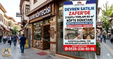 Zafer'de Devren Satılık 60 M² Hazır Köfte Dükkanı Zafer'de Devren Satılık 60 M² Hazır Köfte Dükkanı