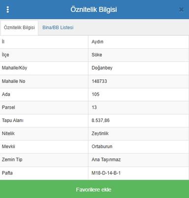 Söke Doğanbey'de Yatırım Fırsatı Zeytinlik