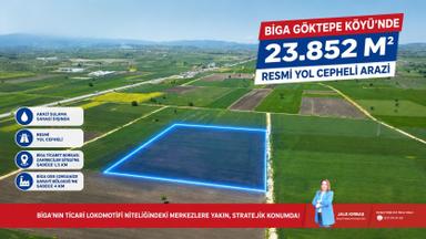 Biga Göktepe Köyü’nde 23.852 M² Resmi Yol Cepheli Yatırımlık Arazi Biga Göktepe Köyü’nde 23.852 M² Resmi Yol Cepheli Yatırımlık Arazi