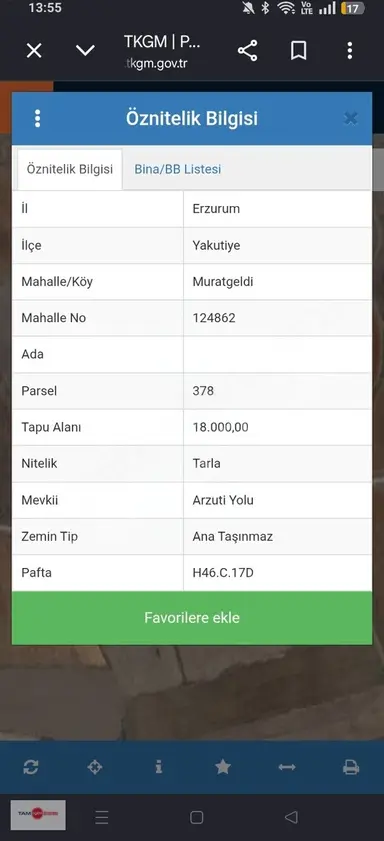 Tam Nokta Kent'ten Muratgeldi'de Tek Tapulu 18 Dönüm Tarla Tam Nokta Kent'ten Muratgeldi'de Tek Tapulu 18 Dönüm Tarla
