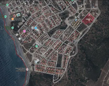 Seferihisar Doğanbey Atatürk Mahhlesinde Denize Yakın Manzaralı Satılık Arsa