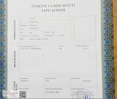 Takasa Açık Kelepir 3 Dönüm Düz Arazi