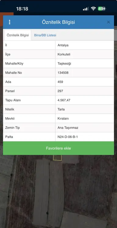 Korkuteli Taşkesiği’nde 4.567 M² Tek Tapu Yatırımlık Tarla