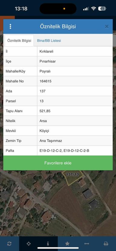 Ze/max'tan Pınarhisar Poyralı'da 521 M2 İmarlı Satılık Arsa