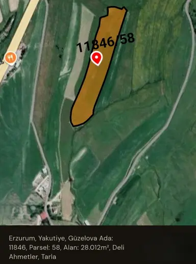 Satılık Tarla – Güzelova / Yakutiye / Erzurum Satılık Tarla – Güzelova / Yakutiye / Erzurum