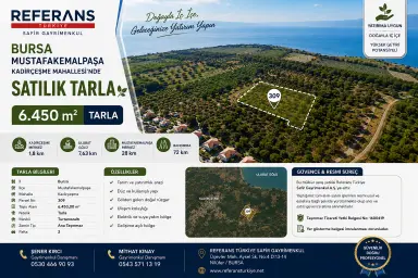 Rt Safir'den Bursa Mustafakemalpaşa Kadirçeşme Mahallesi'nde Satılık 6.450 M² Tarla Rt Safir'den Bursa Mustafakemalpaşa Kadirçeşme Mahallesi'nde Satılık 6.450 M² Tarla