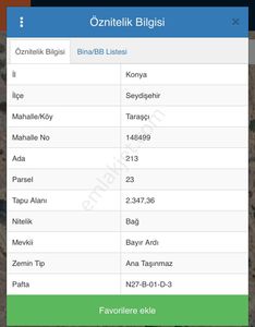 Arsa-Bağ & Bahçe