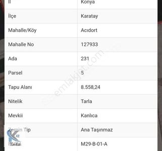 Arsa-Tarla