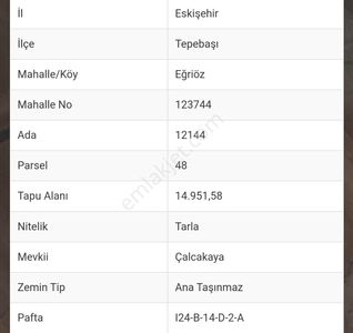 Arsa-Tarla