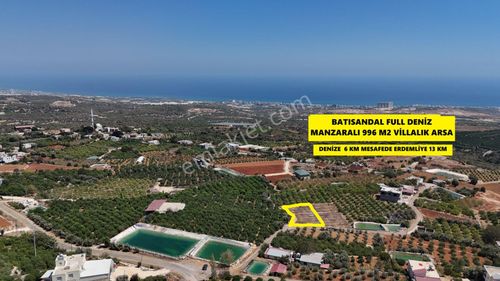 Erdemli Batısandal Mahallesideniz Manzaralı 996 M2satılık