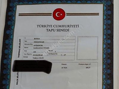 Arsa-Tarla