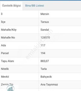 Arsa-Tarla