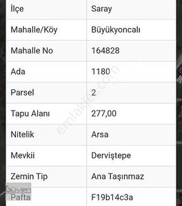 Arsa-Konut İmarlı