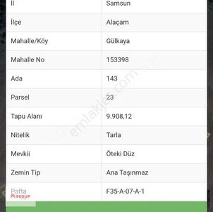 Arsa-Tarla
