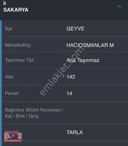 Arsa-Bağ & Bahçe