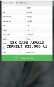 Arsa-Tarla